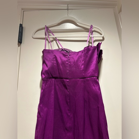 Max and Cleo Strapless Sweetheart Floral Purple Dress in size 2 (Like New!) - Picture 11 of 14